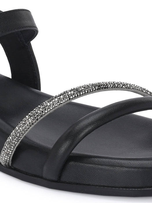 Caitlin Rhinestone Strap Sandals