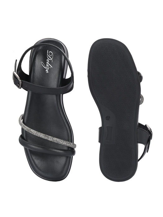 Caitlin Rhinestone Strap Sandals