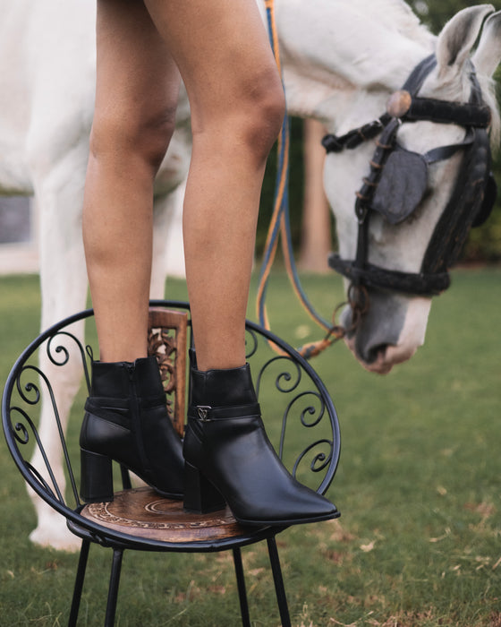 Dove Ankle Boot with ornament detail