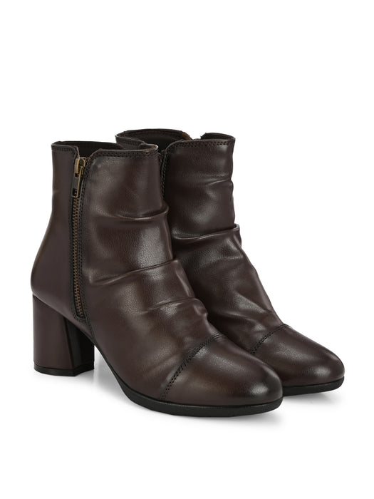 Blair Pleated Ankle Boots