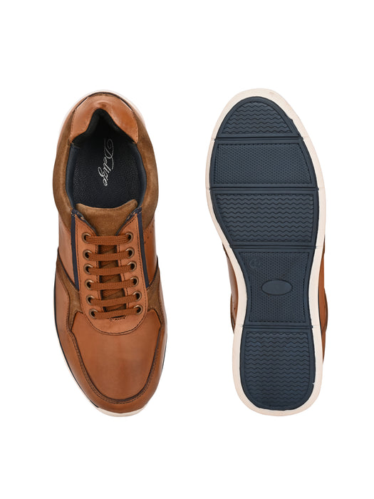 Flecker Mens Leather Sneakers