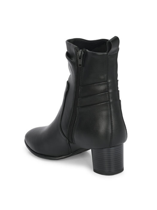 Helen Ankle Length Boots with wrinkle effect
