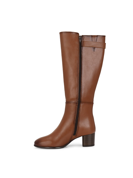Helen Long Boots with buckle detail