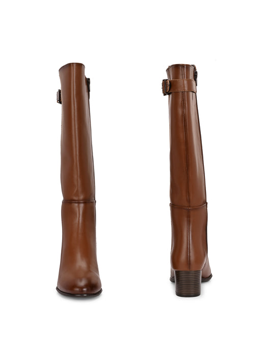 Helen Long Boots with buckle detail