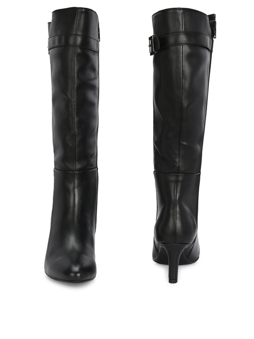 Callie Long Boots with buckle strap detail