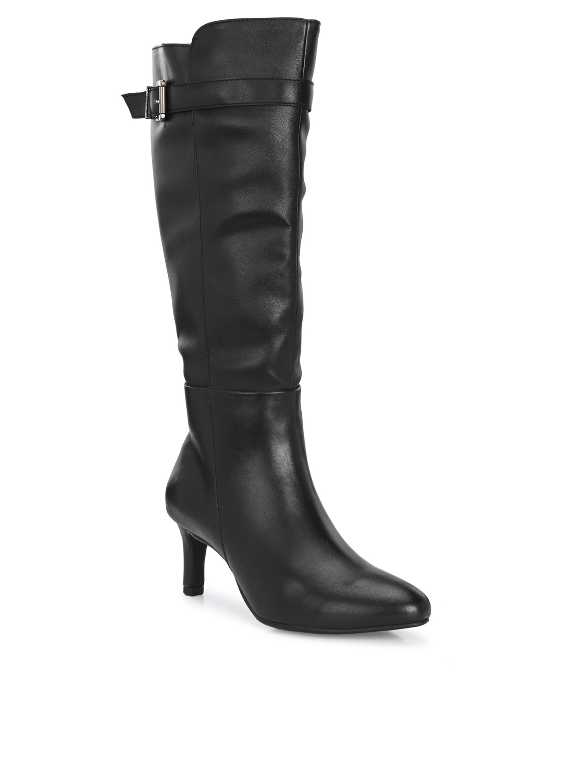 Callie Long Boots with buckle strap detail