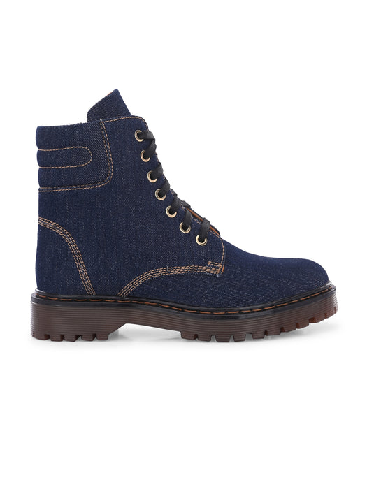 Scarlett Denim Derby Boots