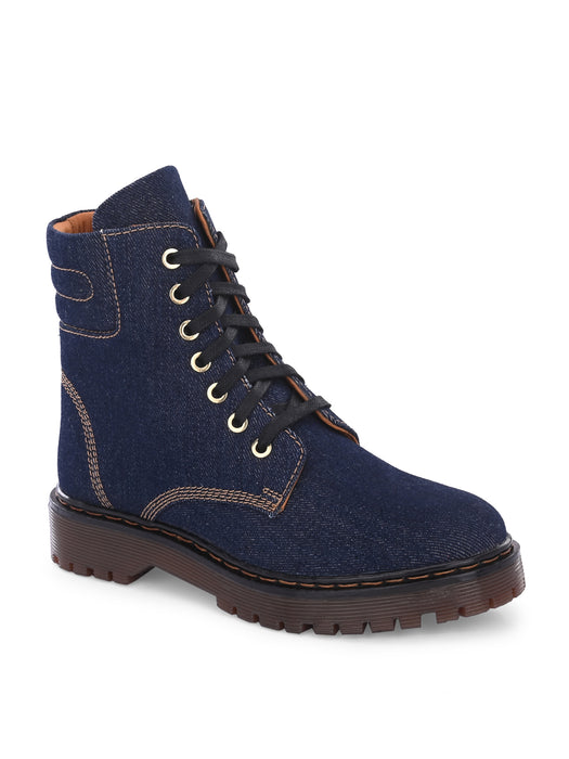 Scarlett Denim Derby Boots