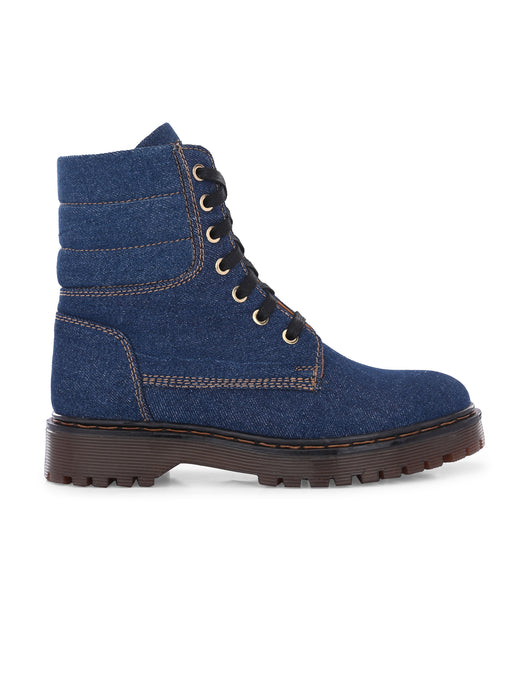 Scarlett Denim Derby Boots