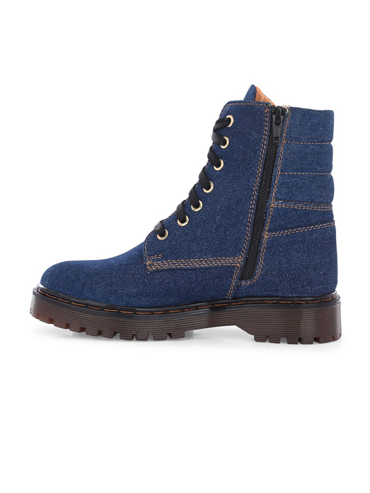 Scarlett Denim Derby Boots