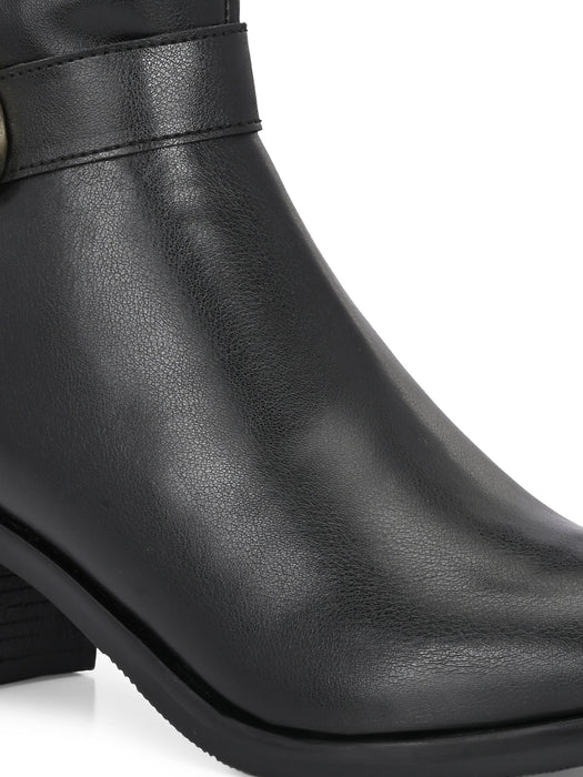 Sydney Long Boots with buckle straps