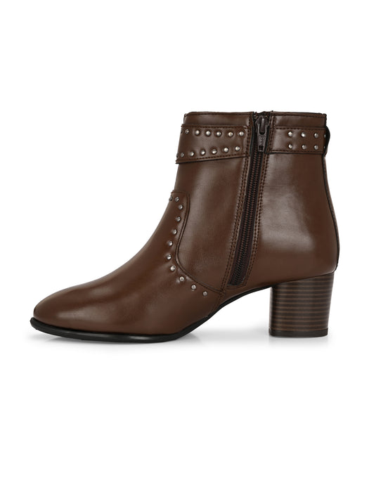 Helen Ankle Boots with rivet detail