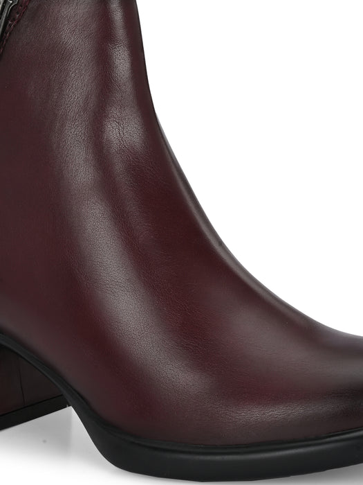 Daffy Mid Heel Ankle Boot