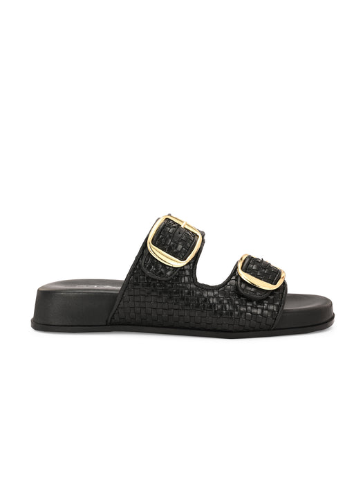 Caitlin woven leather Slides