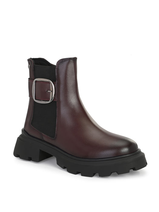 Theresa Ankle Chelsea Boots with buckle detail