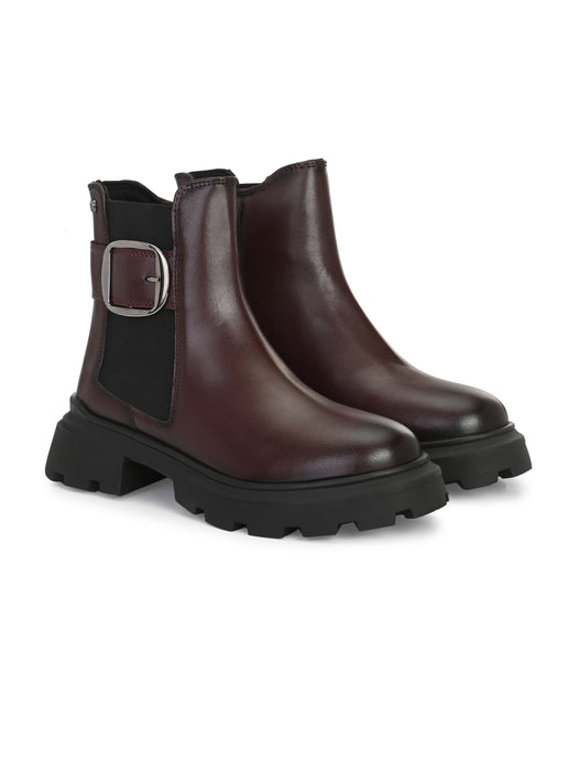 Theresa Ankle Chelsea Boots with buckle detail