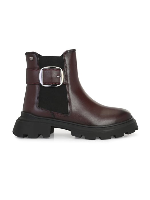 Theresa Ankle Chelsea Boots with buckle detail