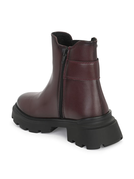 Theresa Ankle Chelsea Boots with buckle detail