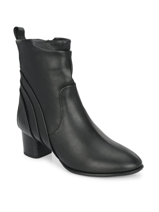 Helen Ankle Length Boots with wrinkle effect