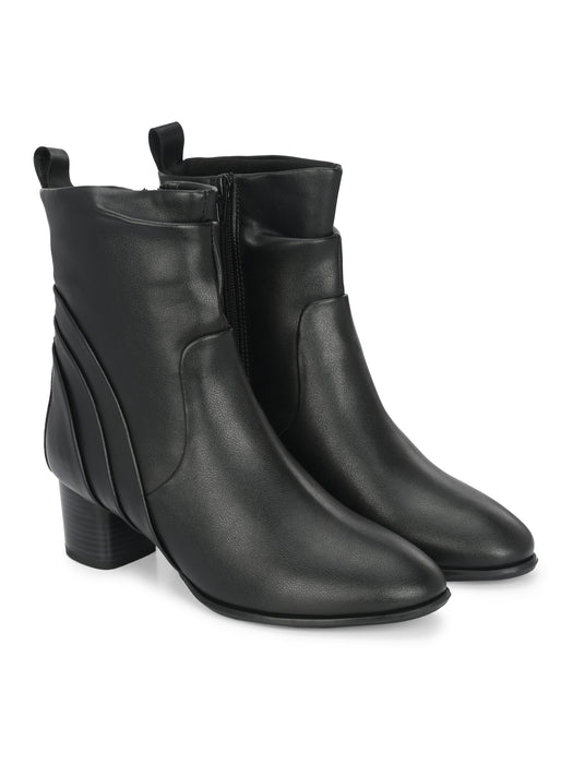 Helen Ankle Length Boots with wrinkle effect