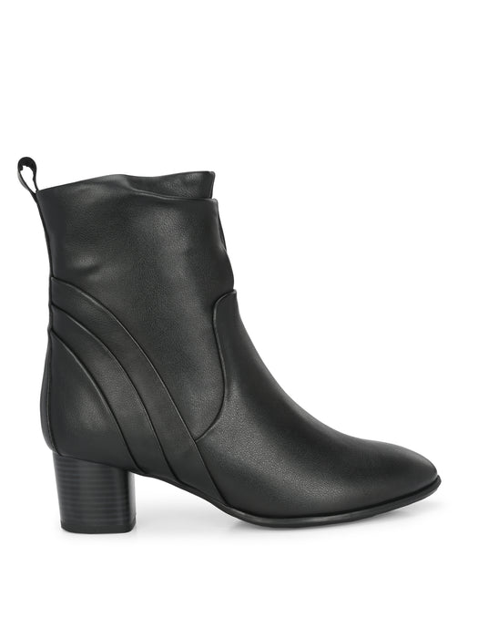 Helen Ankle Length Boots with wrinkle effect