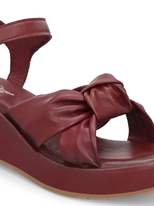 Camilla Knotted Wedge Sandals