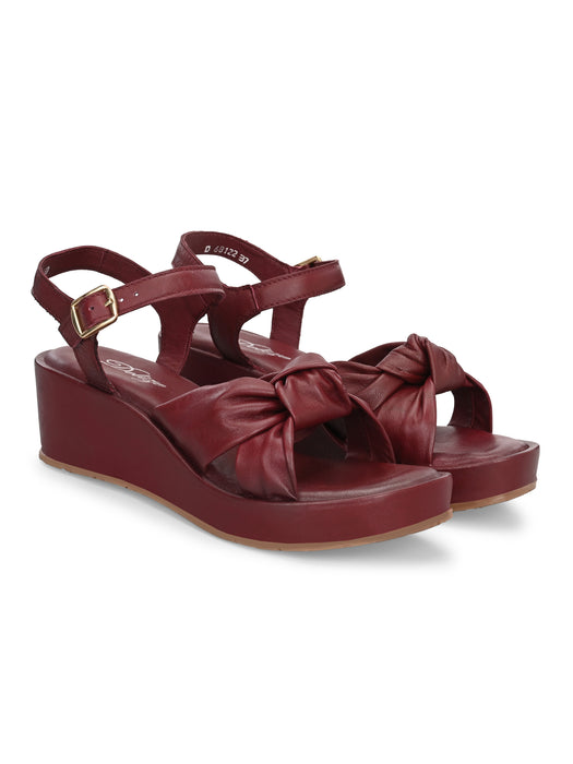 Camilla Knotted Wedge Sandals