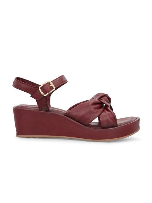 Camilla Knotted Wedge Sandals