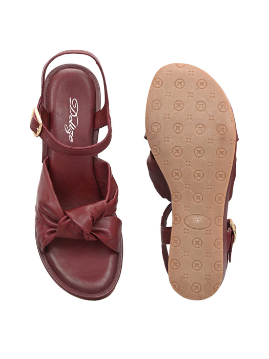 Camilla Knotted Wedge Sandals