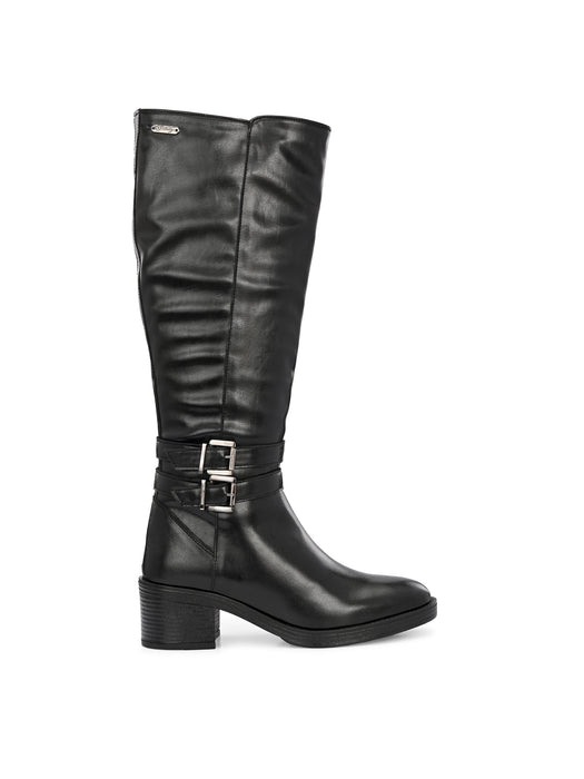 Vindy Long Boots with double buckle detail