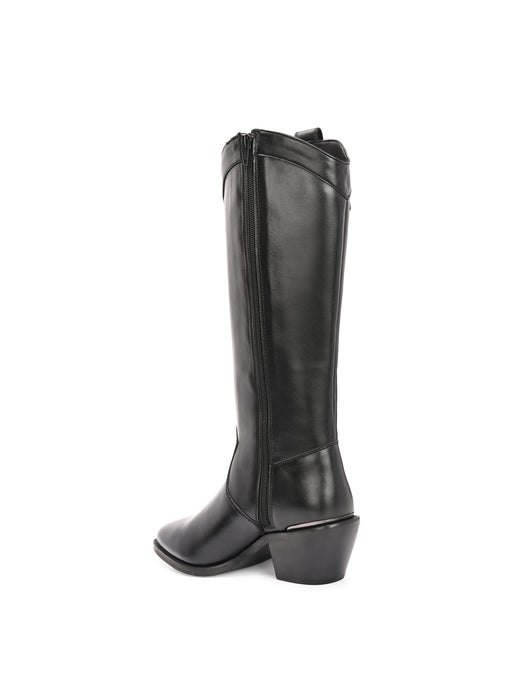 Susannah Women's Western Long Boots with metal ankle detail