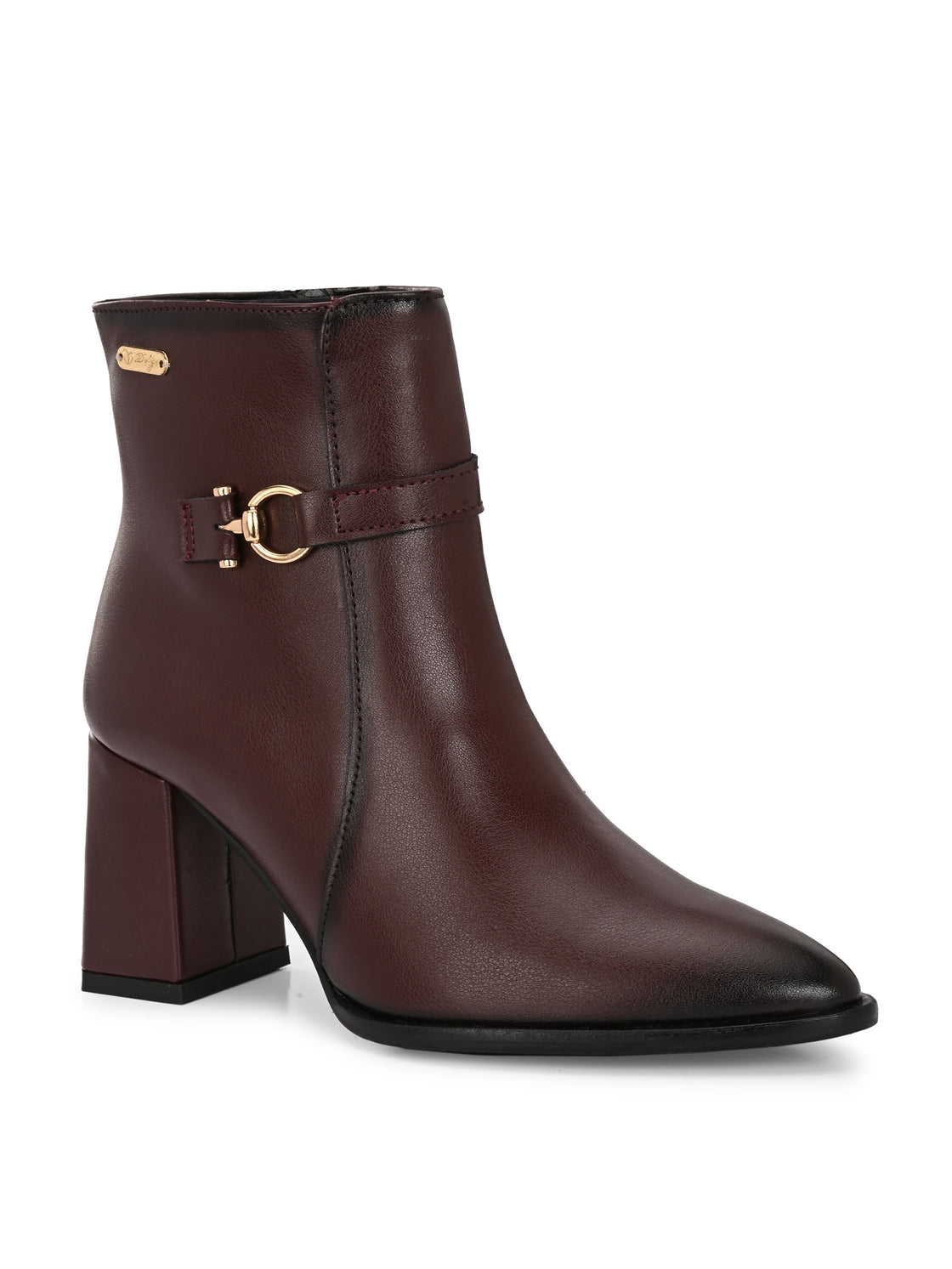 Dove Ankle boot with strap detail
