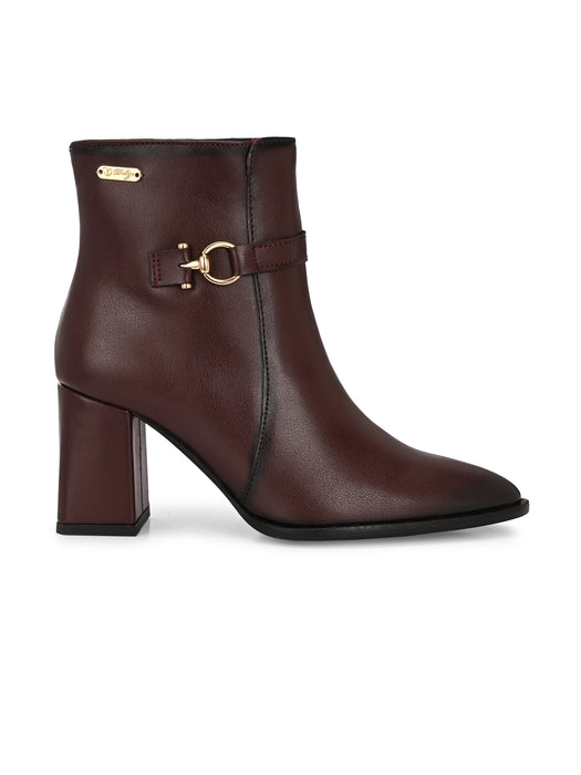 Dove Ankle boot with strap detail
