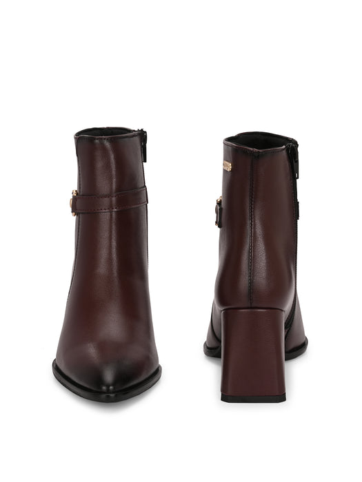 Dove Ankle boot with strap detail