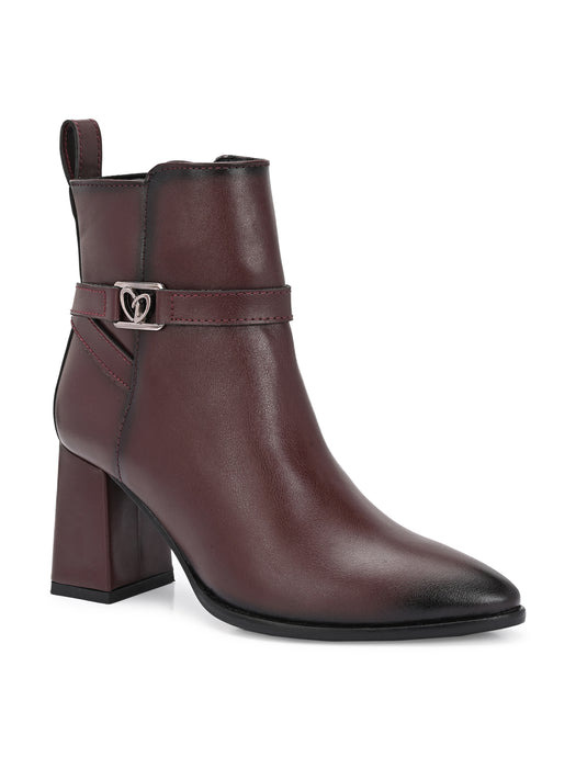 Dove Ankle Boot with ornament detail