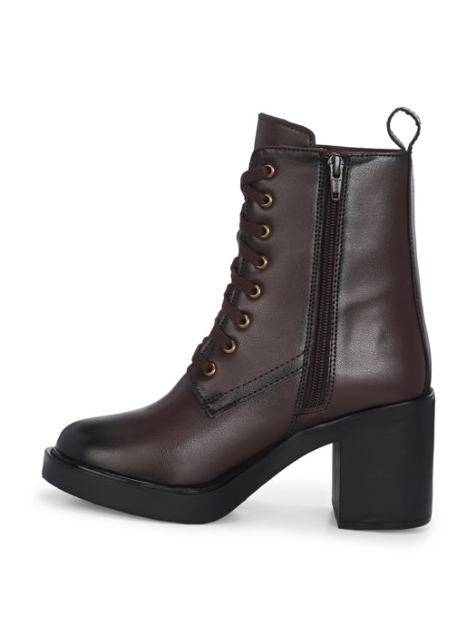 Indy Women High Heel Ankle Derby Boots