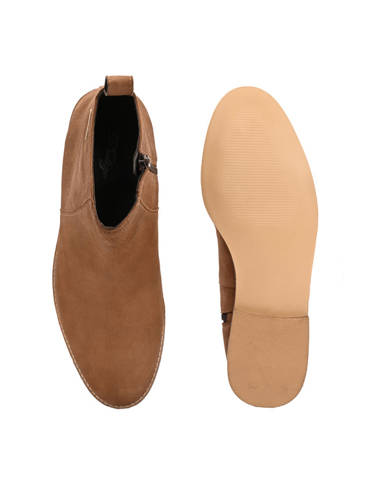 Tony Men's Suede Leather Chelsea Boots