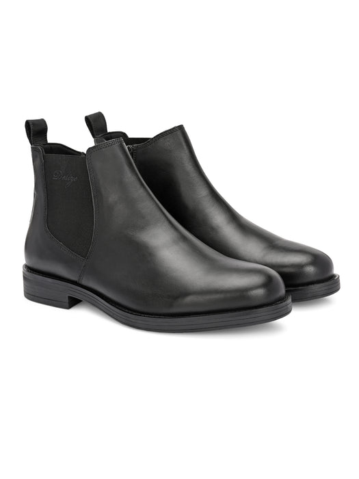 Vincenzo Mens Leather Chelsea Boots
