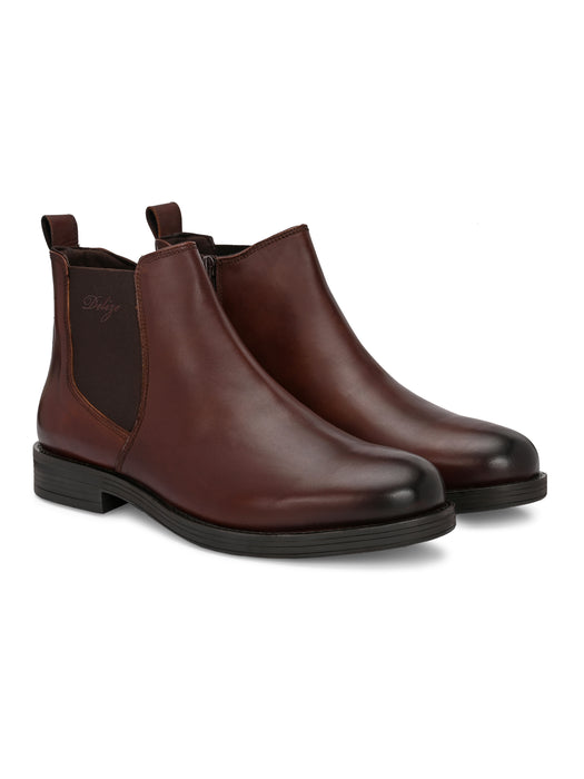 Vincenzo Mens Leather Chelsea Boots