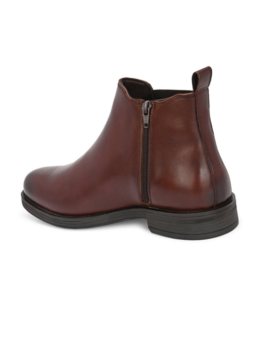 Vincenzo Mens Leather Chelsea Boots