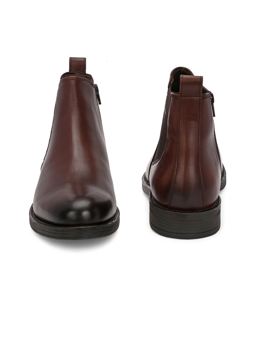 Vincenzo Mens Leather Chelsea Boots