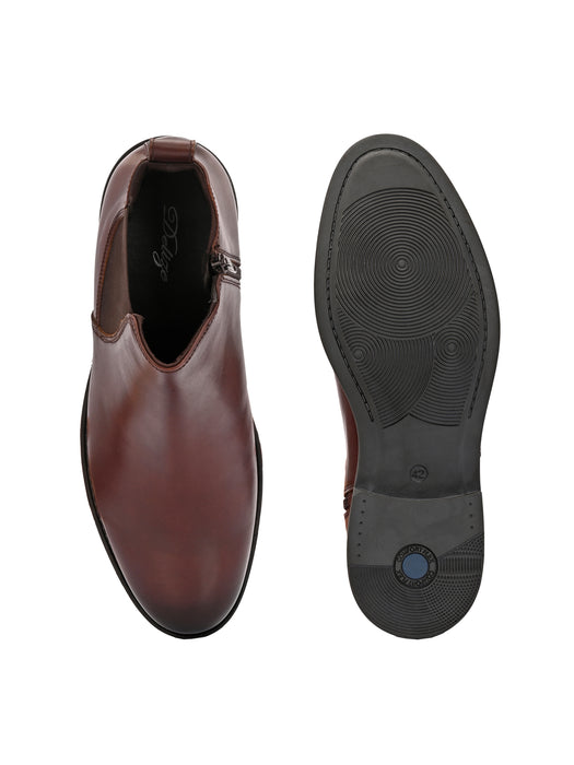 Vincenzo Mens Leather Chelsea Boots