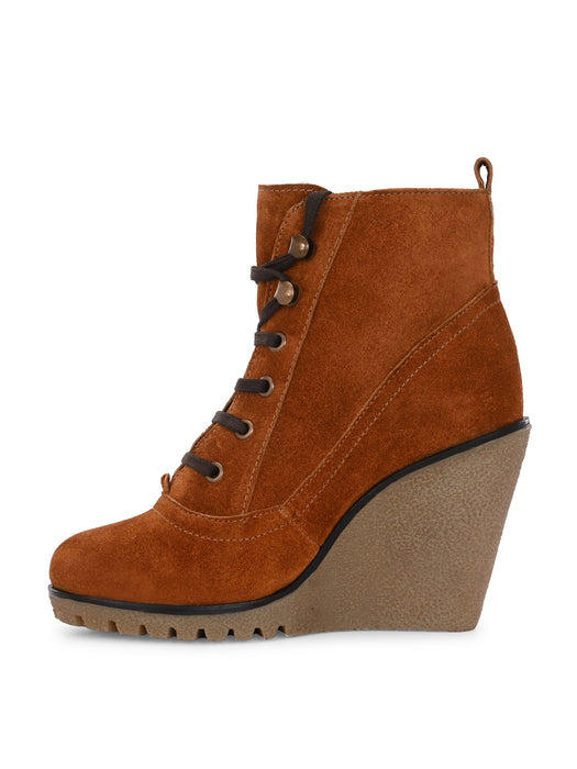 Clovis Women's Wedge Derby Ankle Boots
