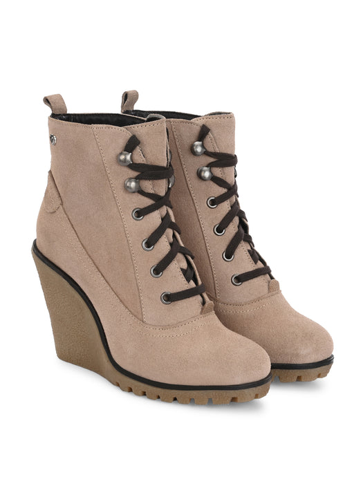 Clovis Women's Wedge Derby Ankle Boots