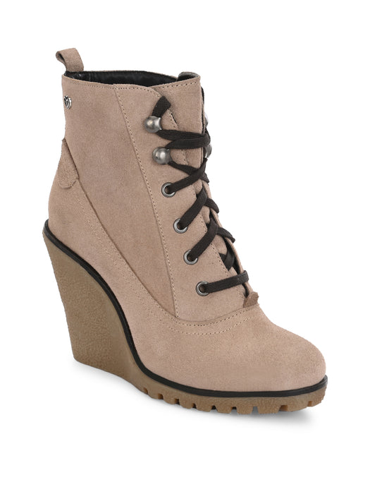 Clovis Women's Wedge Derby Ankle Boots