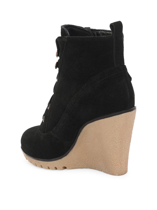 Clovis Women's Wedge Derby Ankle Boots