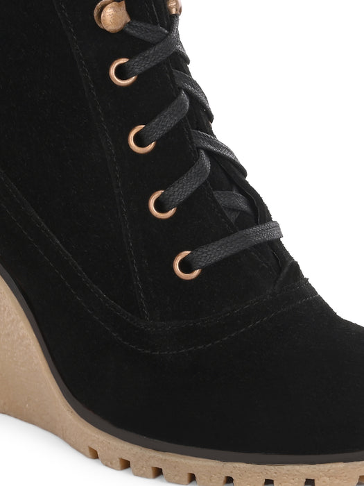 Clovis Women's Wedge Derby Ankle Boots