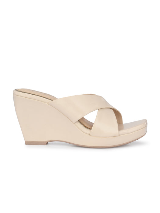 Cecilia Cross Strap Wedge Sandals