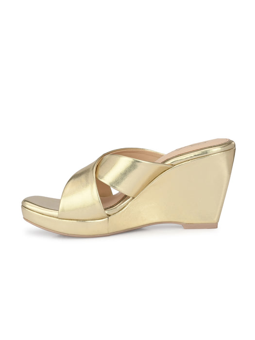 Cecilia Cross Strap Wedge Sandals