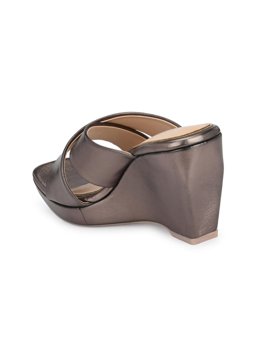 Cecilia Cross Strap Wedge Sandals